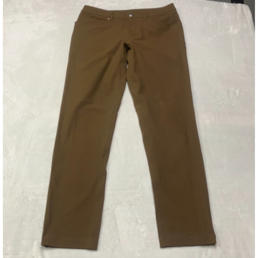 Lululemon ABC Classic Pants Brown Warpstreme Perfomance‎ Fabric Men's Size 33x32